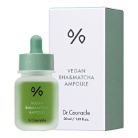 Ампульная сыворотка с BHA кислотой и экстрактом матча DR CEURACLE Vegan BHA and Matcha Ampoule - 30 мл