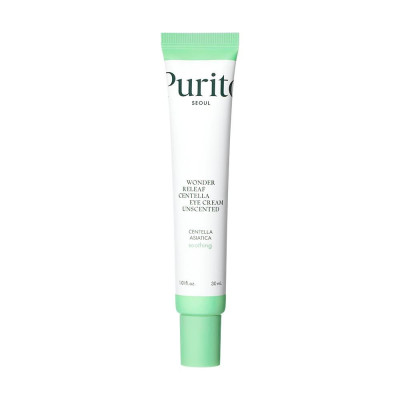 Крем для кожи вокруг глаз с центеллой без эфирных масел PURITO Wonder Relief Centella Eye Cream Unscented - 30 мл