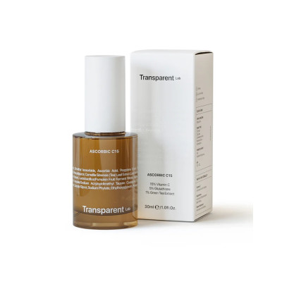 Антиоксидантная сыворотка с витамином С 15% TRANSPARENT LAB Ascorbic C15 - 30 мл