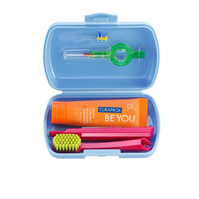 Дорожный набор для зубов CURAPROX Travel Set Be You - Blue