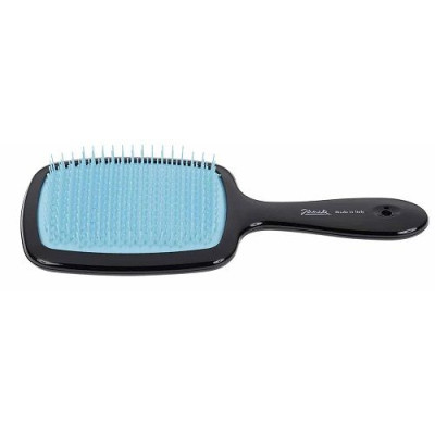 Расческа JANEKE Superbrush черный с голубым
