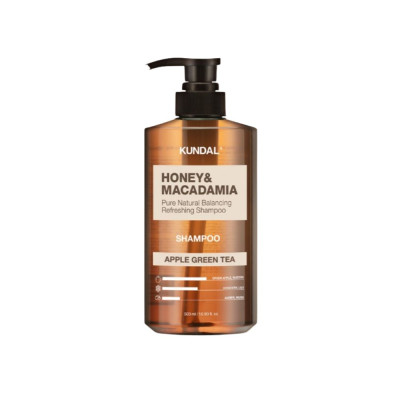 Восстанавливающий шампунь для волос KUNDAL Honey & Macadamia Nature Shampoo Apple Green Tea - 500 мл