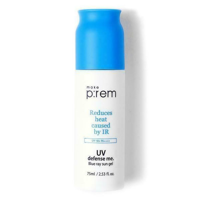 Легкий солнцезащитный крем MAKE P:REM UV Defense Me Blue Ray Sun Gel - 75 мл