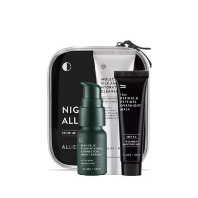 Набор миниатюр для вечернего ухода ALLIES OF SKIN Nighttime Allies Kit