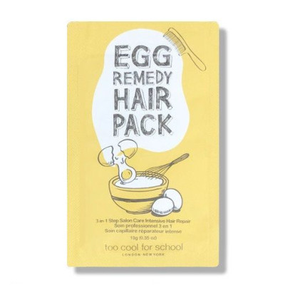 Восстанавливающая яичная маска для волос TOO COOL FOR SCHOOL Egg Remedy Hair Pack - 10 мл
