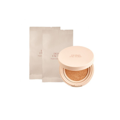 Солнцезащитный кушон с веганским коллагеном DERMA FACTORY Vegan Collagen Cushion Color 21 - 15 г (refill)
