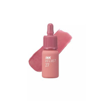 Матовый тинт для губ с увлажняющим действием PERIPERA Ink The Velvet (AD) Color 27 Strawberry Nude - 4 г Матовый тинт для губ с увлажняющим действием PERIPERA Ink The Velvet (AD) Color 27 Strawberry Nude - 4 г