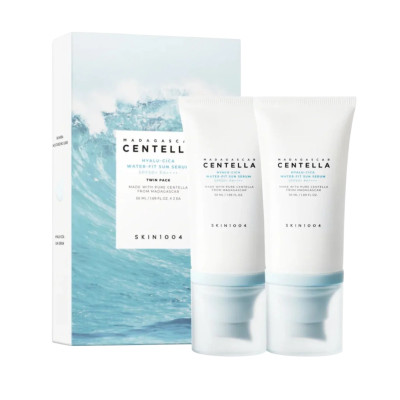 Набор солнцезащиты SKIN1004 Madagascar Centella Hyalu-Cica Water-Fit Sun Serum Twin Pack - 50 мл + 50 мл