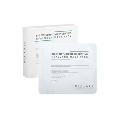 Увлажняющая тканевая маска с успокаивающим и антивозрастным действием USOLAB Bio Moisturizing Hydrating Hyaluron Mask