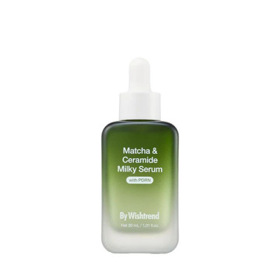 Восстанавливающая молочная сыворотка с керамидами и PDRN By WISHTREND Matcha & Ceramide Milky Serum - 30 мл Восстанавливающая молочная сыворотка с керамидами и PDRN By WISHTREND Matcha & Ceramide Milky Serum - 30 мл