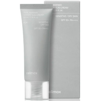 Солнцезащитный крем с комплексом керамидов CELIMAX Dual Barrier Watery Sun Cream - 40 мл