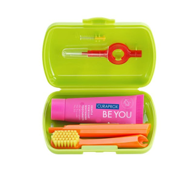 Дорожный набор для зубов CURAPROX Travel Set Be You - Green