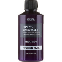 Восстанавливающий кондиционер с ароматом белого мускуса KUNDAL Honey & Macadamia Protein Hair Treatment White Musk - 100 мл