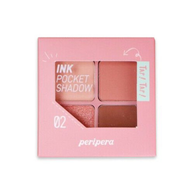 Высокопигментированные тени для глаз PERIPERA Ink Pocket Shadow Palette 02 Once Upon A Pink