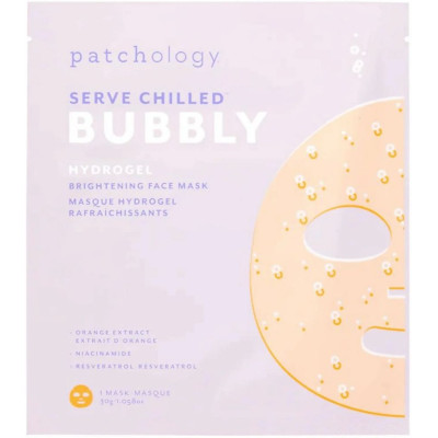 Маска с эффектом осветления PATCHOLOGY Serve Chilled Bubbly Hydrogel Brightening Face Mask