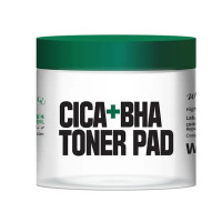 Тонер-пэды с центеллой и та BHA-кислотой W.SKIN LABORATORY Cica + BHA Toner Pad - 70 шт