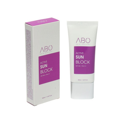 Солнцезащитный крем для лица на физических фильтрах ABO Active Sun Block - 50 мл
