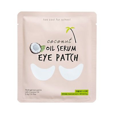 Гидрогелевые патчи для глаз с кокосом TOO COOL FOR SCHOOL Coconut Oil Serum Eye Patch