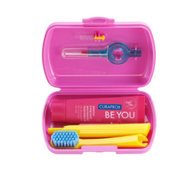 Дорожный набор для зубов CURAPROX Travel Set Be You - Pink