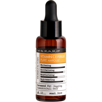 Антиоксидантная сыворотка с витамином С 15% DERMA FACTORY Pure Vitamin CE Ferulic Ampoule - 22 мл