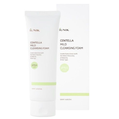 Мягкая очищающая пенка IUNIK Centella Mild Cleansing Foam - 120 мл Мягкая очищающая пенка IUNIK Centella Mild Cleansing Foam - 120 мл