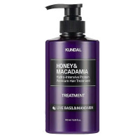 Питательный бальзам для восстановления волос KUNDAL Honey & Macadamia Protein Hair Treatment Lime Basil & Mandarin - 500 мл