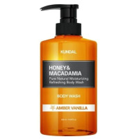 Питательный гель для душа с ароматом белого мускуса KUNDAL Honey & Macadamia Body Wash Amber Vanilla - 500 мл Питательный гель для душа с ароматом белого мускуса KUNDAL Honey & Macadamia Body Wash Amber Vanilla - 500 мл