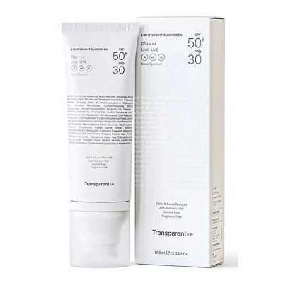 Легкий солнцезащитный крем для лица TRANSPARENT LAB Lightweight Sunscreen - 100 мл Легкий солнцезащитный крем для лица TRANSPARENT LAB Lightweight Sunscreen - 100 мл