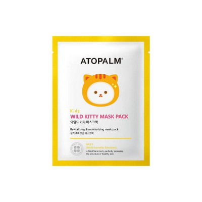 Детская тканевая маска ATOPALM Wild Kitty Mask Pack Kids