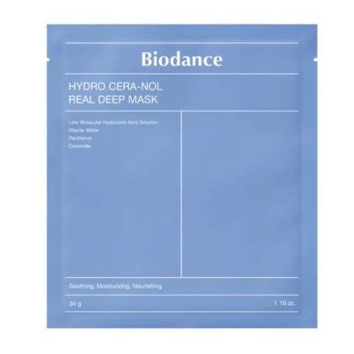 Гидрогелевая питательная маска BIODANCE Cera-nol Real Deep Mask