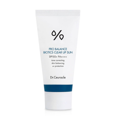 Солнцезащитный крем с пробиотиками DR CEURACLE Pro Balance Biotics Clear Up Sun SPF - 50 мл
