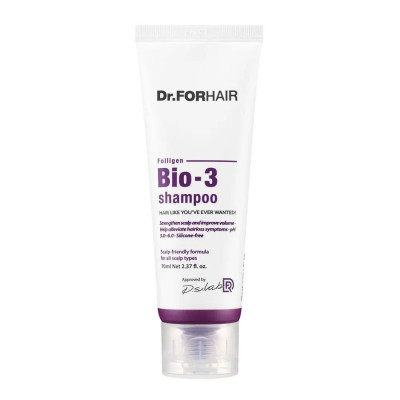 Восстанавливающий шампунь от выпадения со стволовыми клетками DR FORHAIR Folligen Bio-3 Shampoo - 70 мл