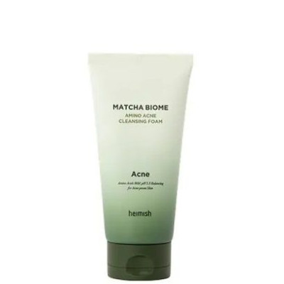 Очищающая пенка против прыщей и акне HEIMISH Matcha Biome Amino Acne Cleansing Foam - 30 мл