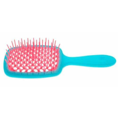 Расческа JANEKE Superbrush бирюза с розовым