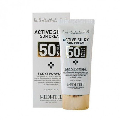 Солнцезащитный крем с шёлком MEDI-PEEL Active Silky Sun Cream - 50 мл