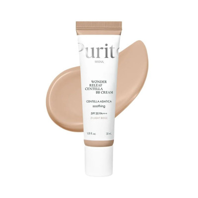 ВВ крем с экстрактом центеллы PURITO Wonder Releaf Centella BB Cream 21 Light Beige - 30 мл