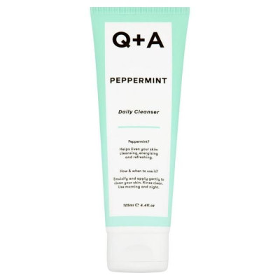 Очищающий гель для лица с мятой Q+A Peppermint Daily Cleanser - 125 мл