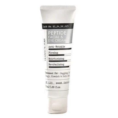 Пептидный крем для лица и зоны вокруг глаз DERMA FACTORY Peptide Facial and Eye Cream - 50 мл