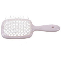Расческа JANEKE Superbrush пудровый с белым