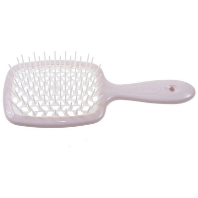 Расческа JANEKE Superbrush пудровый с белым