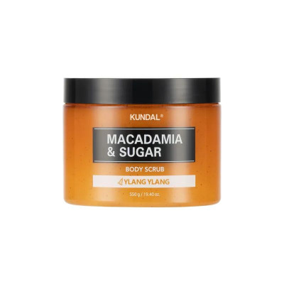 Сахарный скраб для тела "Цветущая вишня" KUNDAL Macadamia & Sugar Body Scrub Ylang Ylang - 550 г Сахарный скраб для тела "Цветущая вишня" KUNDAL Macadamia & Sugar Body Scrub Ylang Ylang - 550 г