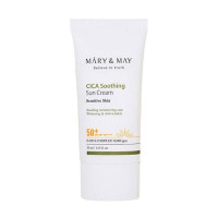 Успокаивающий солнцезащитный крем с экстрактом центеллы MARY&MAY Cica Soothing Sun Cream - 50 мл