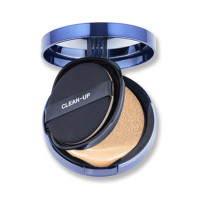 Антивозрастной тональный кушон 3 в 1 с эффектом glass-skin CUSKIN Clean Up Skinfit Cushion Pact Color 19 - 15 г + 15 г