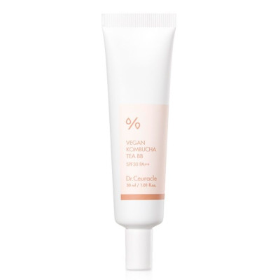 Веганский тональный BB-крем с экстрактом комбучи DR CEURACLE Vegan Kombucha Tea BB Cream - 30 мл (SPF30, PA++)
