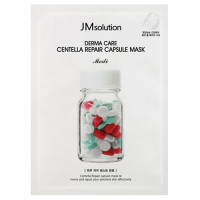 Успокаивающая тканевая маска с центеллой азиатской JM SOLUTION Derma Care Centella Repair Capsule Mask Medi
