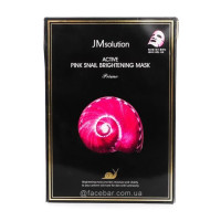 Придающая сияние тканевая маска JM SOLUTION Active Pink Snail Brightening Mask Prime Придающая сияние тканевая маска JM SOLUTION Active Pink Snail Brightening Mask Prime