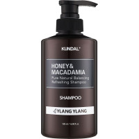 Балансирующий освежающий шампунь для волос KUNDAL Honey & Macadamia Shampoo Ylang Ylang - 500 мл