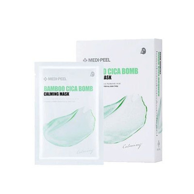 Успокаивающая маска с экстрактом центеллы и бамбука MEDI-PEEL Bamboo Cica Bomb Calming Mask