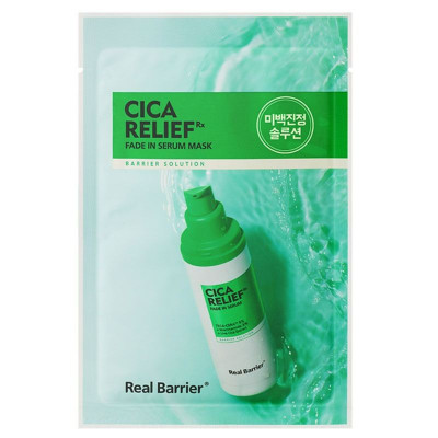 Успокаивающая маска тканевая REAL BARRIER Cicarelief RX Fade In Serum Mask 25 мл Успокаивающая маска тканевая REAL BARRIER Cicarelief RX Fade In Serum Mask 25 мл