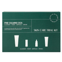 Набор миниверсий средств с экстрактом игл сосны ROUND LAB Pine Calming Cica Trial Kit